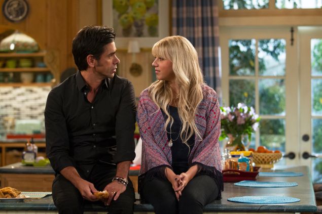 John Stamos and Jodie Sweetin in Fuller House.