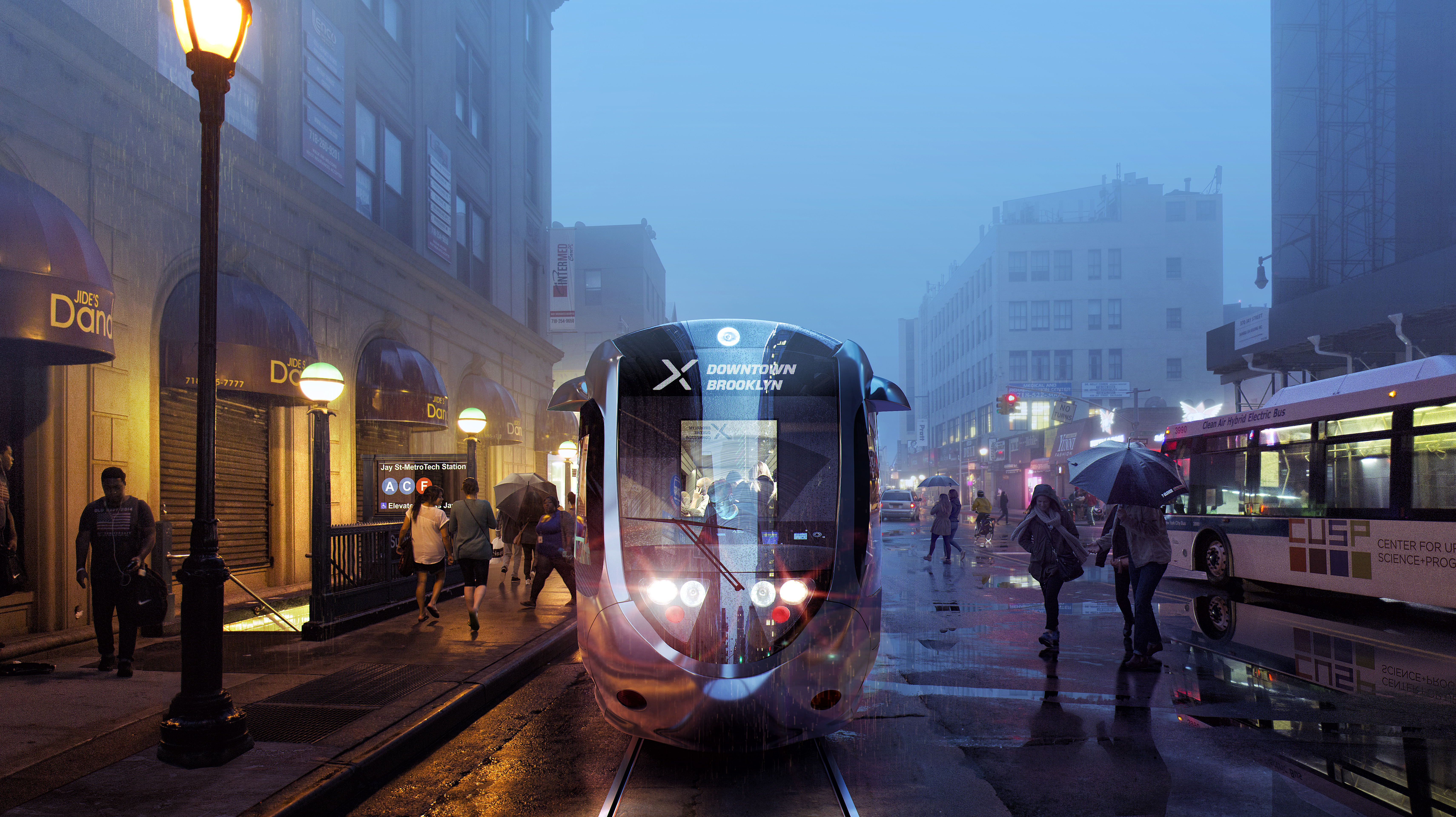 Rendering from Friends of Brooklyn Queens Connector.