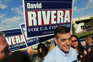 David Rivera at a campaign stop in 2010.