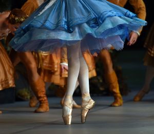 The Mikhailovsky Ballet dancers perform a scene from "Giselle" during a dress rehearsal in 2014 before opening night of the Mikhailovsky Ballet of St. Petersburg, Russia.