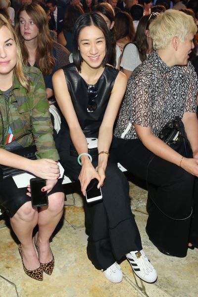 Eva Chen front row at Tory Burch, last fashion week (Photo: Getty Images).