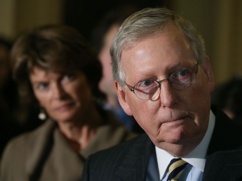 Senate Majority Leader Mitch McConnell.