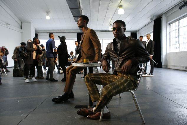 Cool plaids at Mr. Hart's Fall 2016 presentation (Photo: Kena Betancur/AFP/Getty Images).