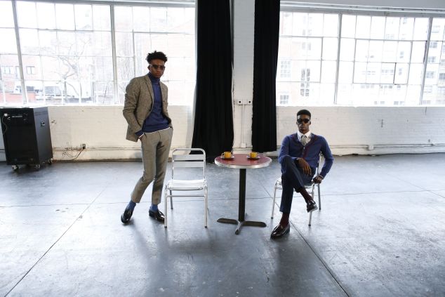The café setting at Mr. Hart's presentation (Photo: Kena Betancur/AFP/Getty Images).
