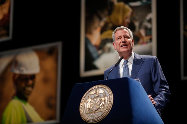 Mayor Bill de Blasio.