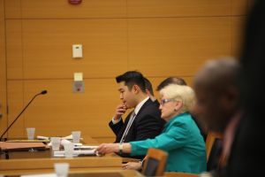 Officer Liang at his trial.