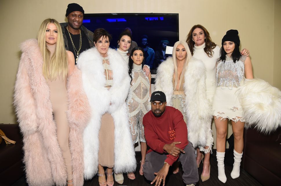 The Kardashain/Jenner Family (Photo by Kevin Mazur/Getty Images for Yeezy Season 3).