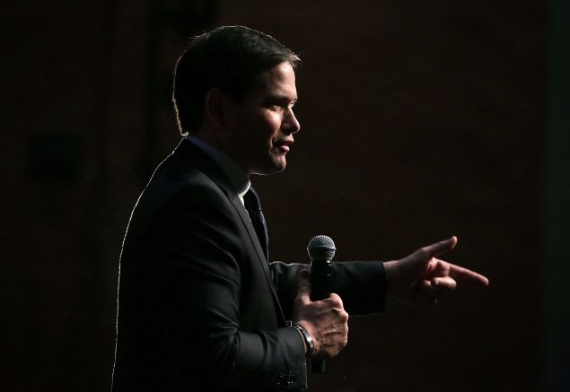 Sen. Marco Rubio campaigns in South Carolina.
