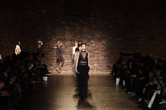 Anna Cleveland finishes off the Maiyet show