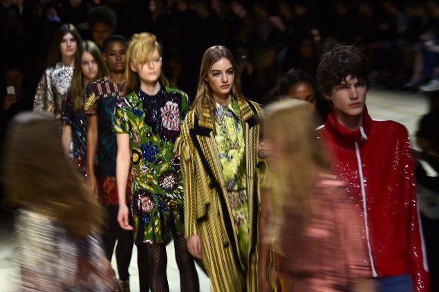 Burberry on the runway