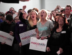 Supporters of Rubio in Michigan early this week. 