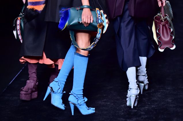 The ruffled creations at Fendi