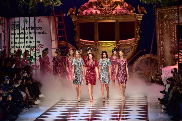 The sparkling finale at Dolce & Gabbana