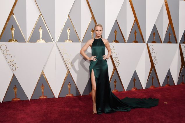 Rachel McAdams in an emerald design by August Getty