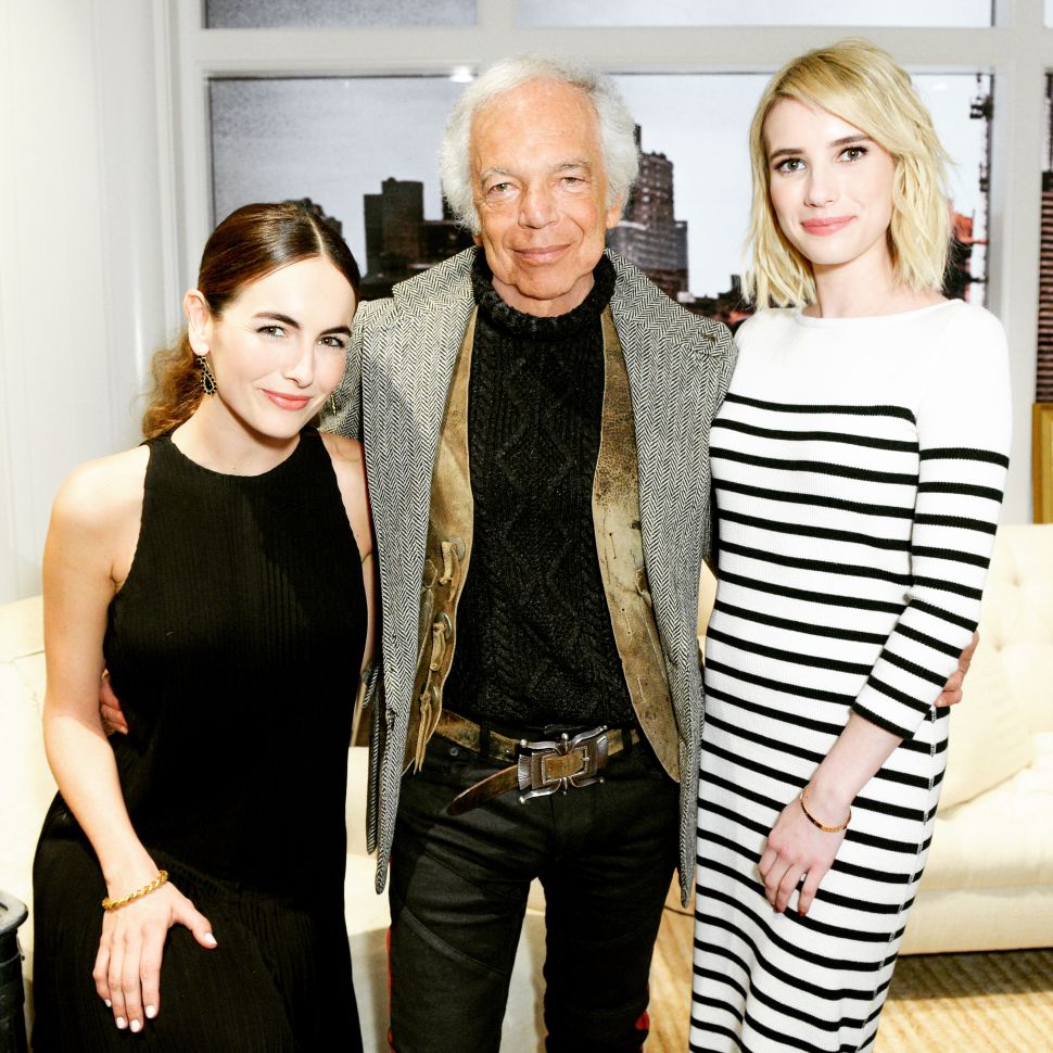 Camilla Belle, Ralph Lauren, Emma Roberts (Photo: BFA).