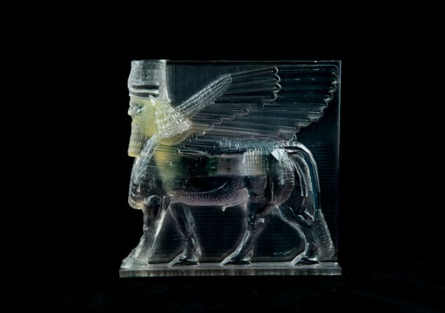 Morehshin Allahyari's 3D print reconstruction of Lamassu, also destroyed by ISIS (2015).