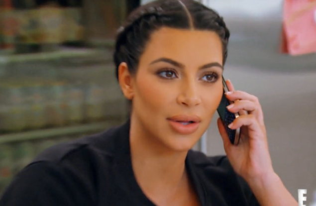 Kim Kardashian-West in the Keeping Up With The Kardashians season finale.