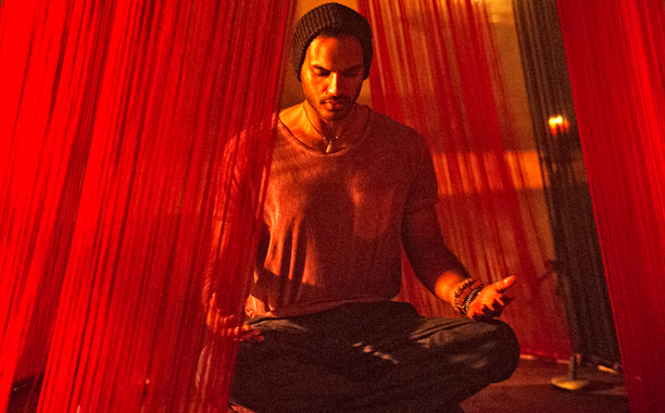 Penny meditates.