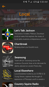 Local discovery in the Satchel app.