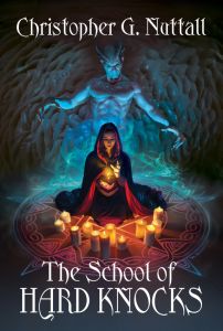 Cover of a book in the Schooled in Magic series.
