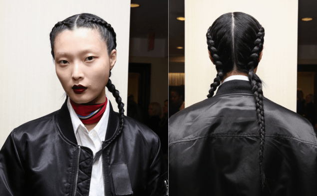 Braids and lip liner at Creatures of the Wind (Photo: Getty Images).