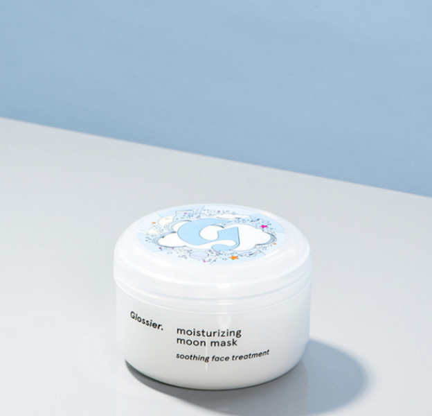 Glossier's Moisturizing Moon Mask.