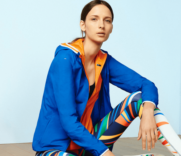 Tory Sport uses technical fabrics