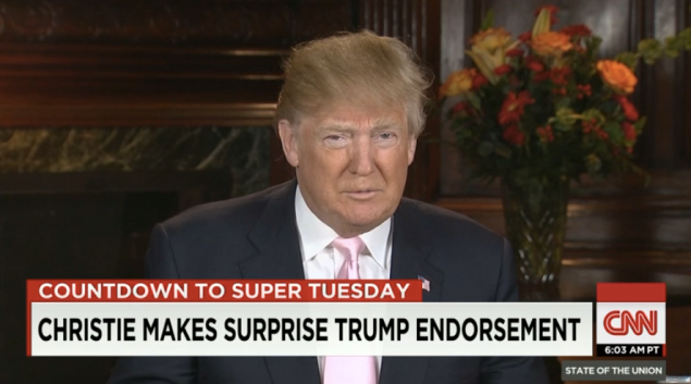 Donald Trump joins Jake Tapper on State of the Union on CNN.