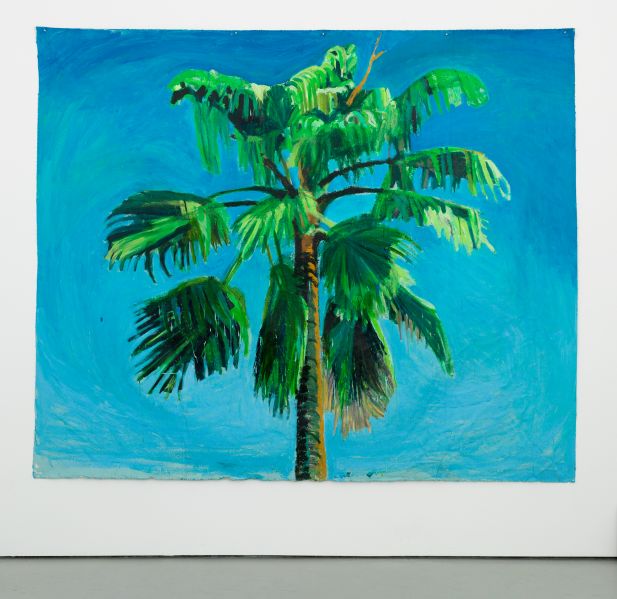 Yutaka Sone's Sky and Palm Tree Head #5, 2013. (Image: Courtesy David Zwirner New York/ London)