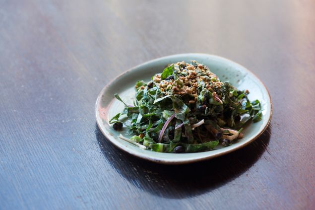The Cecil_ Collard Green Salad Adzuki Red Beans, Candied Cashews, Coconut Dressing Photo Credit- Lindsay Talley