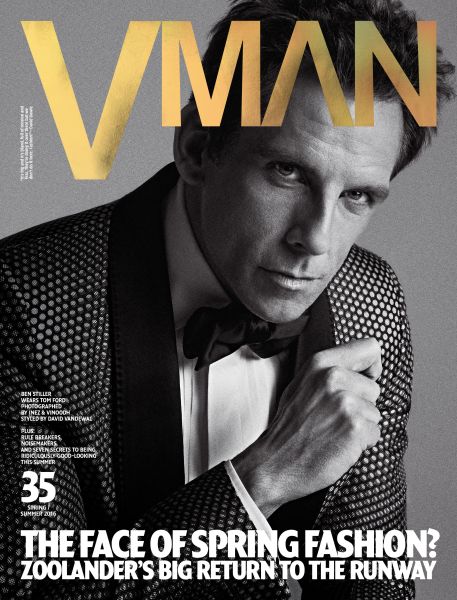 Mr. Stiller does blue steel for V Man (Photo: Courtesy V Man).