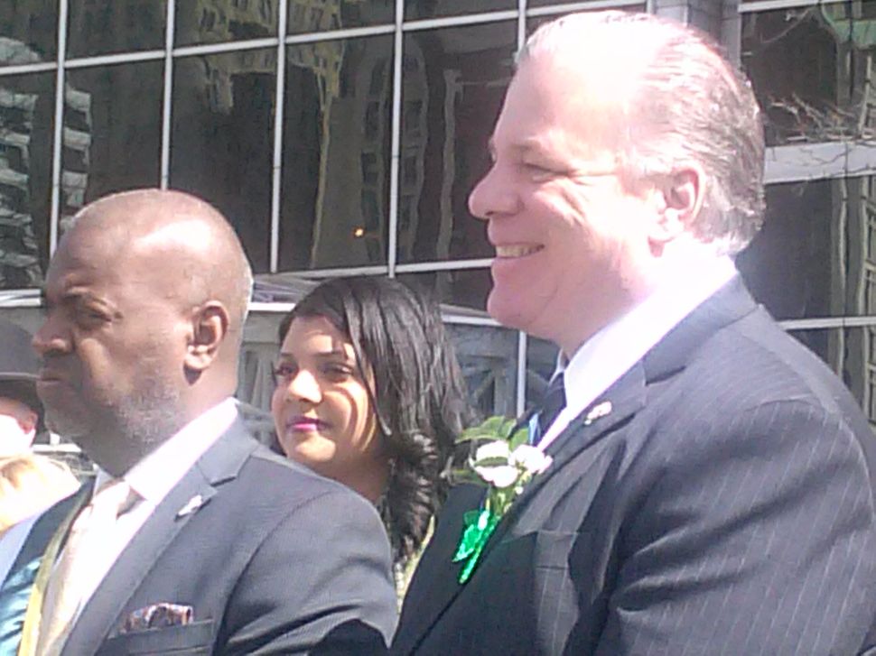 From Left: Newark Mayor Ras Baraka, Essex County Freeholder President Britnee Timberlake, and Sweeney.