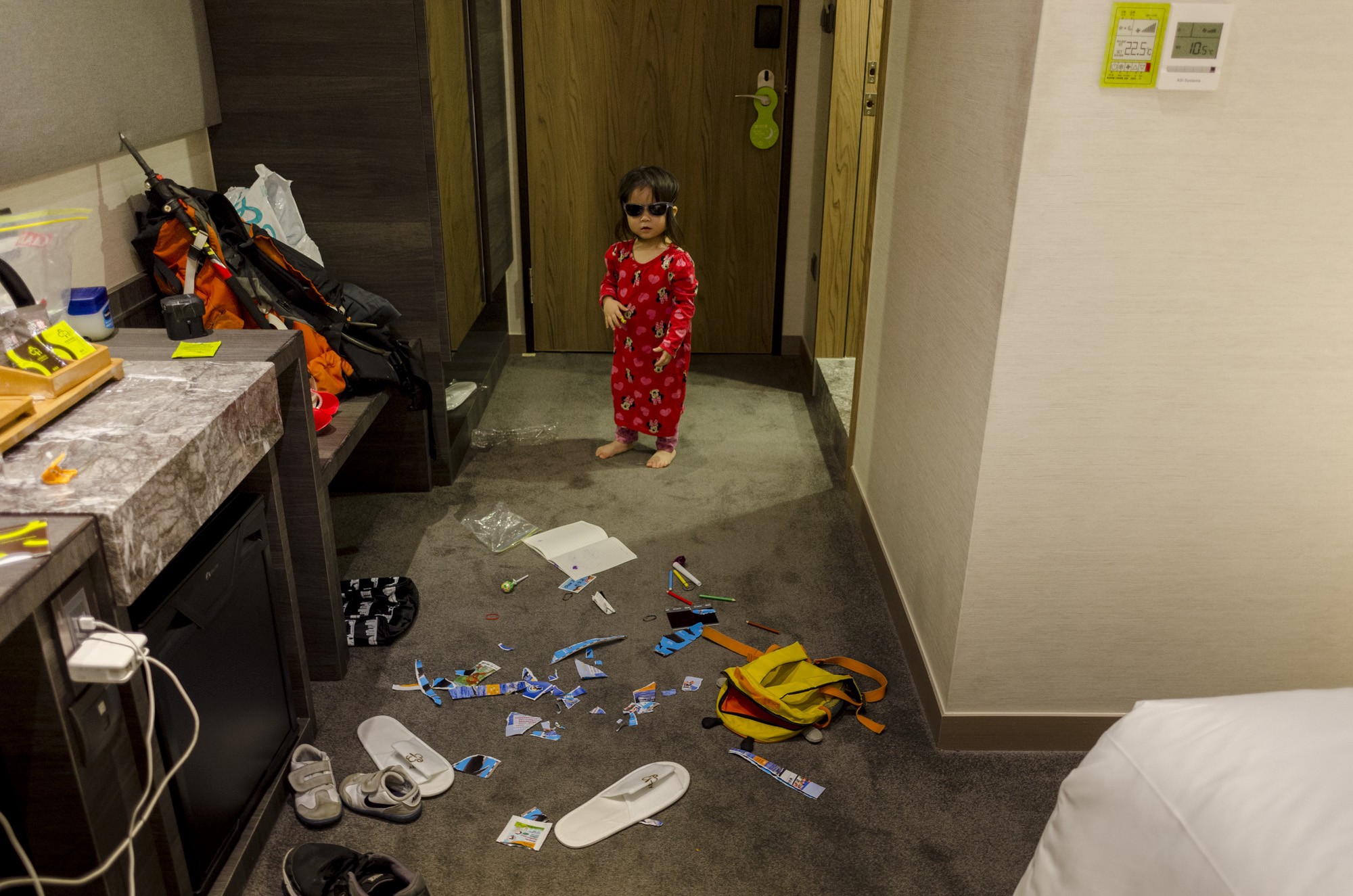 Yes, there are times she can be a little naughty. Perfectly normal, and mostly tolerable. I always remind myself that this is a trip I will never forget.