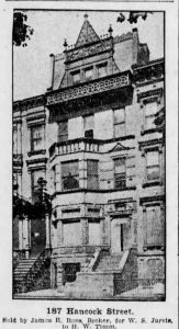 187 Hancock Street, circa 1905.