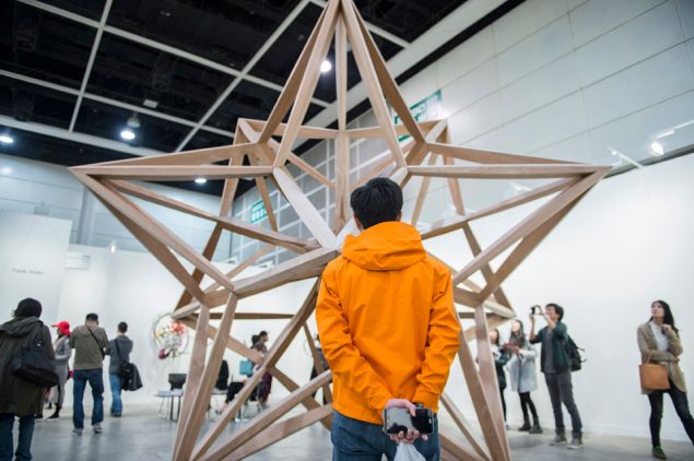 Frank Stella at Marianne Boesky Gallery, New York. Galleries sector, Art Basel in Hong Kong 2016.