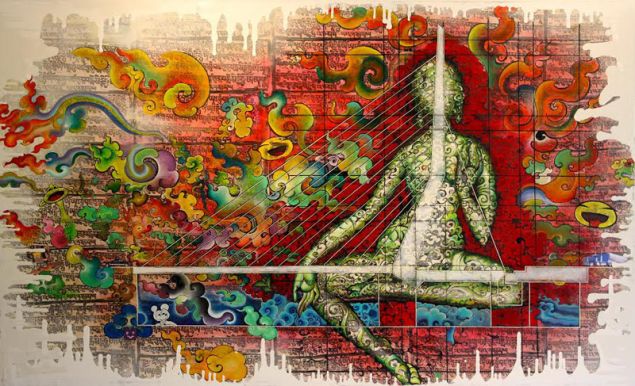 Tashi Norbu, Bridging the Gap, 2015.