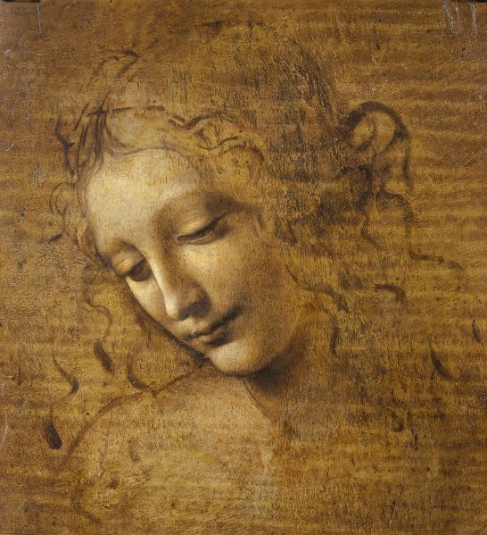 Leonardo da Vinci’s Head and Shoulders of a Woman.