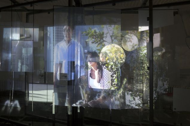Neïl Beloufa. People’s passion, lifestyle, beautiful wine, gigantic glass towers, all surrounded by water. 2011.