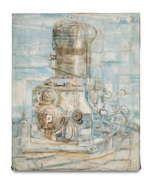 Hedda Sterne, Machine Motor Light Blue, 1951.