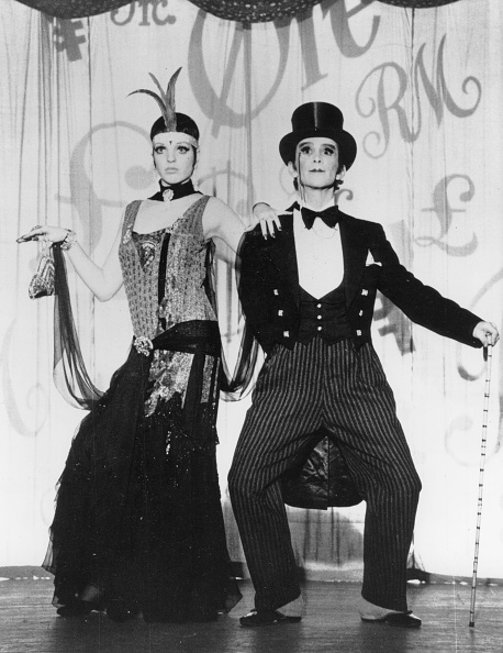 (GERMANY OUT) Minnelli, Liza (*10.03.1946-), Schauspielerin, Saengerin, USA, - mit Joel Grey in dem Film 'Cabaret', Regie: Bob Fosse, USA, - 1972