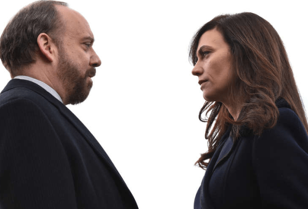 Paul Giamatti and Maggie Siff.