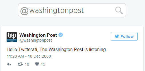 So are we, Washington Post. So are we.