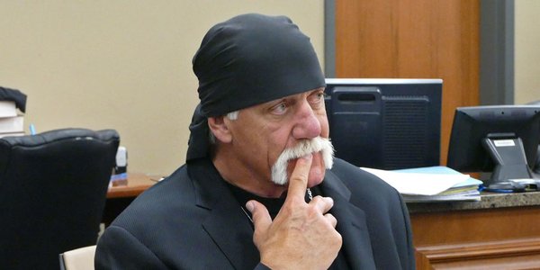 Hulk Hogan at his trial.