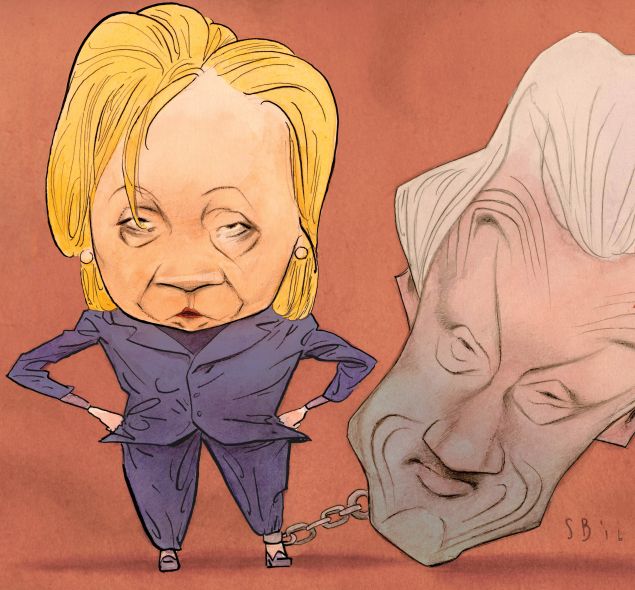 A former president can be a drag.