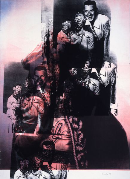 George Condo's Television Silkscreen 'Howdy Doody Mr. Howell'