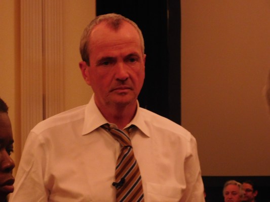 Murphy at a town hall event in Hackensack.