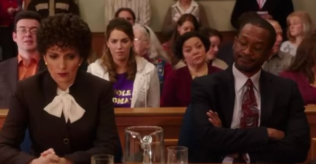 Tina Fey as "Marcia Clark" on Unbreakable Kimmy Schmidt.