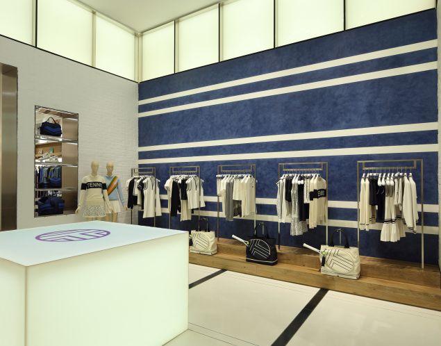 Blue is a major color at Tory Sport