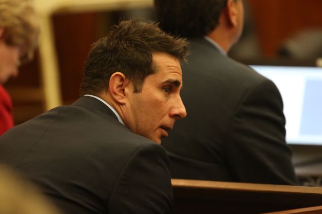 Former Gawker editor AJ Daulerio testifies during the Hulk Hogan trial.