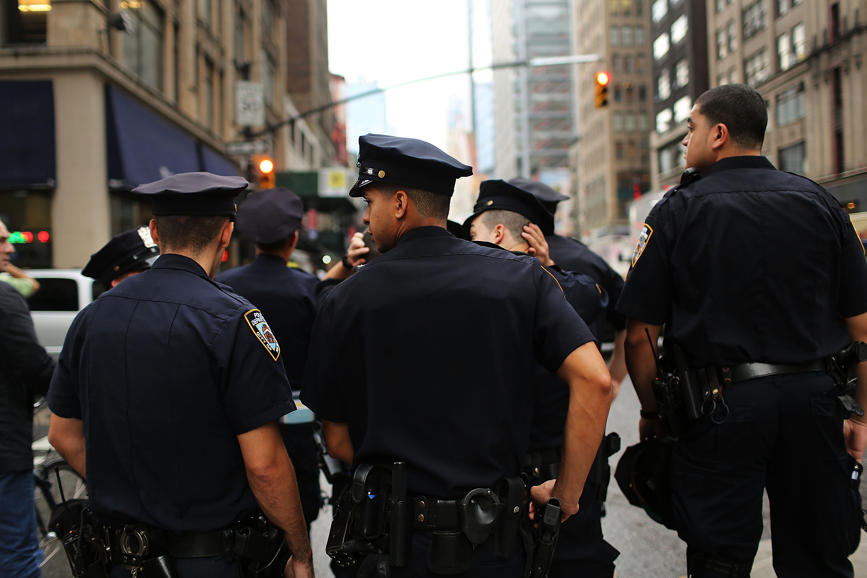 Cops on patrol for panhandling.